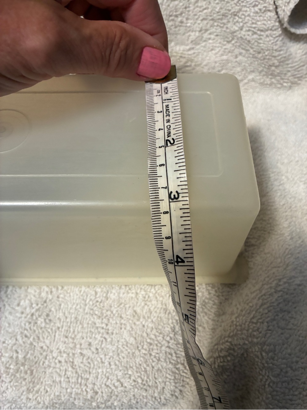 Vintage Tupperware Rectangular Cheese Keeper Translucent Ivory - Picture 7 of 7